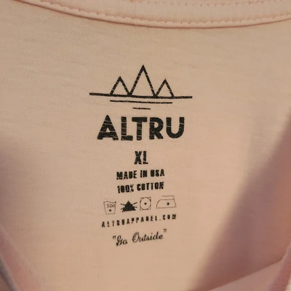 Altru Light Pink Graphic Tee with Americana Peace Legs - Picture 5 of 8